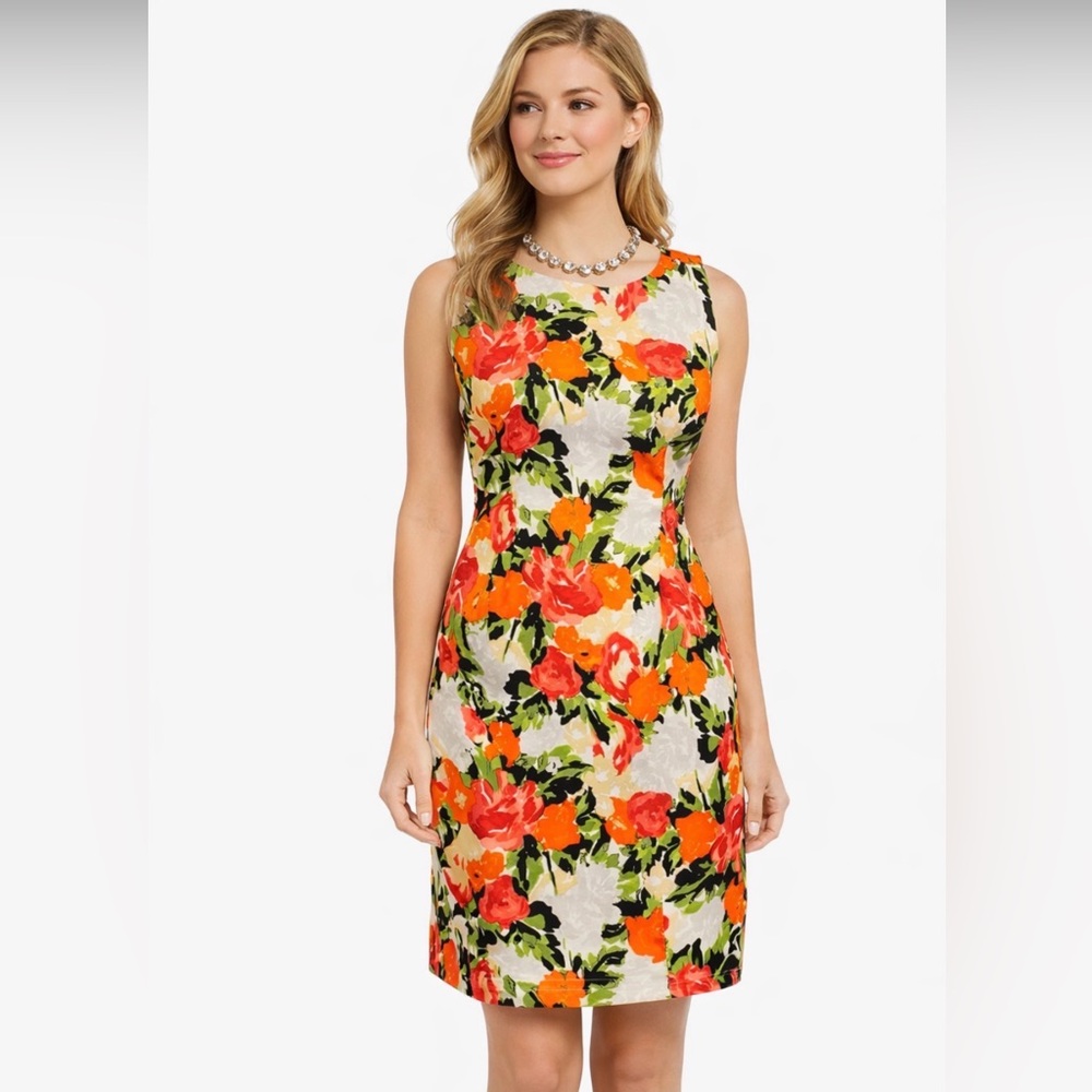 RONNI NICOLE Dress Size 8 Bright Floral for Spring and Summer Sleeveless